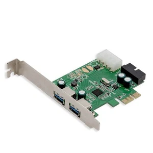 Syba 2 External USB 3.0 Port and 19 Pin Internal Header PCIe 2.0 x1 – 4 Port ... - Picture 1 of 7