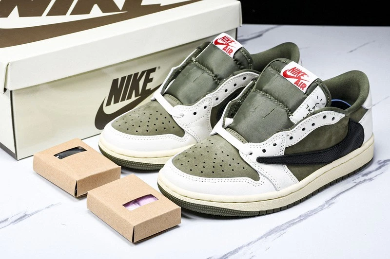 DM7866-200 AJ 1 Retro Bajo OG SP Travis Scott Mediano Oliva Para hombres Talla 4-13 Foto 1 de 4