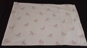 Pottery Barn Kids Standard Pillowcase White Rainbow Unicorn Cotton Bedding - Picture 1 of 11