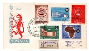 Somalia AFIS FDC Venedig 1960 Universität gereist Konvolut für Italien - Bild 1 von 1