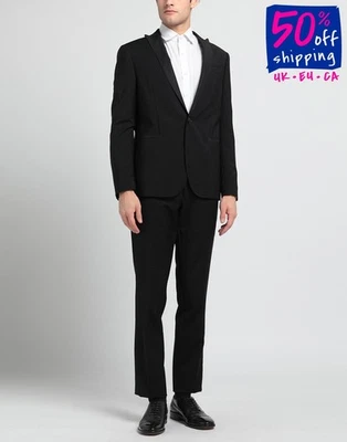 RRP €577 FUTURO Wool Suit IT48 US38 M Single-Breasted Peak Lapel Made in Italy - Image 1 of 4