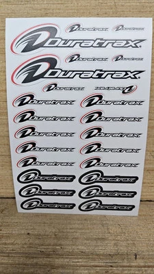 🔥 Duratrax Rc Sticker Sheet Black & Red 6"×4" Duratrax Sheet Stickers Rc Decal - Image 1 of 3