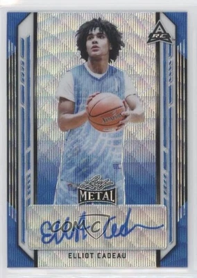 2021-22 Leaf Metal Blue Wave /30 Elliot Cadeau #BA-EC1 Auto - Image 1 of 2