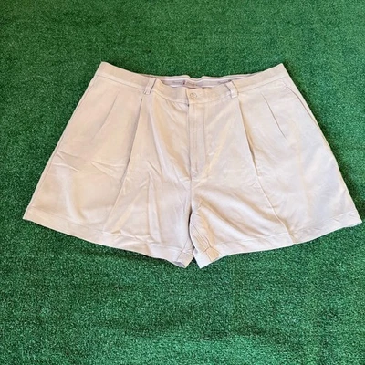 Pantalones Cortos de Golf Tommy Bahama Silk Performance Plisados Frontales 5" Tostados Exterior Talla 40 Foto 1 de 4