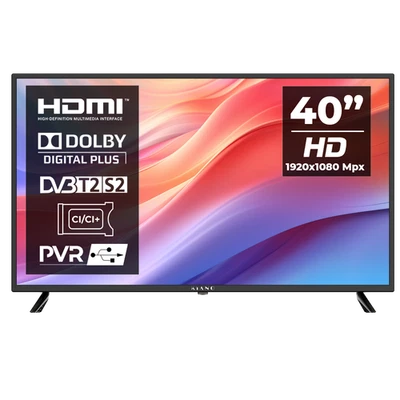 Kiano Slim 40" Full HD LED TV | DVB-T2/S2 | USB HDMI PVR | Dolby Audio - Bild 1 von 4