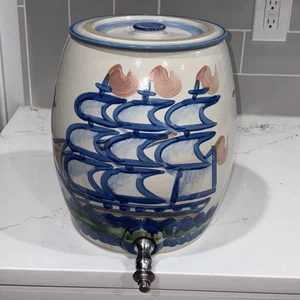 "CERÁMICA ANTIGUA HADLEY*ENFRIADOR DE AGUA-DISPENSADOR CON PUNTA 12"" Perfecto" - Imagen 1 de 6