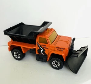 Vintage 90s Matchbox Highway Orange Maintenance Toy Truck 1990 Road Crew Unit 45 - Picture 1 of 5