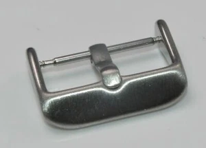Hebilla espina para pulseras de reloj, 24mm cepillado plata - Imagen 1 de 1