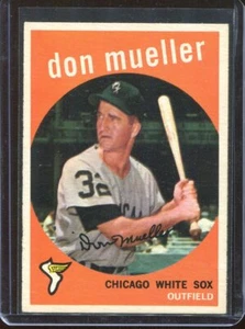1959 Topps Baseball # 368 Don Mueller "CENTERED" NM Near Mint - Picture 1 of 2