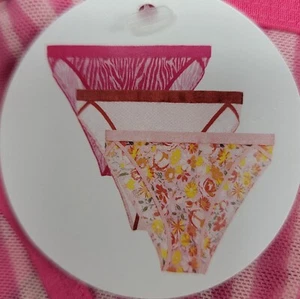 Mutandine Bikini No Boundaries Junior Gamba Alta Maglia Trasparente Confezione da 3 Multitaglie NUOVE! - Foto 1 di 6