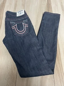 True Religion Stella Women 28x32 (26 Tag) Low Rise Skinny Jeans WLH592SF - Picture 1 of 10