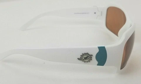 Miami Dolphins NFL Bombshell Sport Sunglasses White Frames Cover
