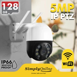 5MP WiFi Outdoor CCTV – PTZ + 128 GB SD (IP66 WEATHERPROOF) - Picture 1 of 10