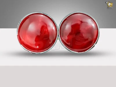 Luz trasera para Willys Jeeps con par de iluminadores de matrícula + lente roja Foto 1 de 4