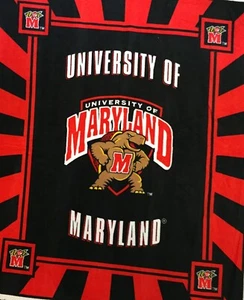 NCAA COLLEGE MARYLAND TERRAPINS PANEL DE LANA 4 MANTAS, ARTESANÍAS, LÁPIZ COLGANTE DE PARED - Imagen 1 de 2