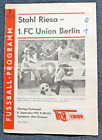 Programm 1.FC Union Berlin BSG Stahl Riesa 71/72 DDR Oberliga Fußball FCU DFV