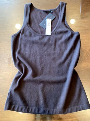 Chaleco Suéter Donna Karan $450 M Dinero Antiguo Colección Vintage Tejido Cachemira DEFECTUOSO Foto 1 de 4