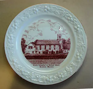 HOMER LAUGHLIN EGGSHELL THEME PLATE TRINITY EV. & REFORM CHURCH BROOKFIELD, WI - Picture 1 of 7