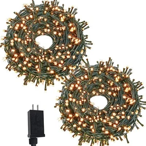 1500 LED  String Lights 525 FT Fairy Lights 8 Modes Outdoor Christmas Decoration - Picture 1 of 10