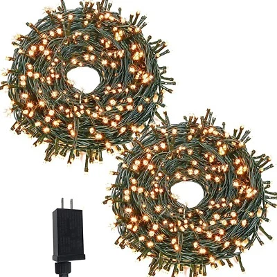 1500 LED  String Lights 525 FT Fairy Lights 8 Modes Outdoor Christmas Decoration - Image 1 of 4