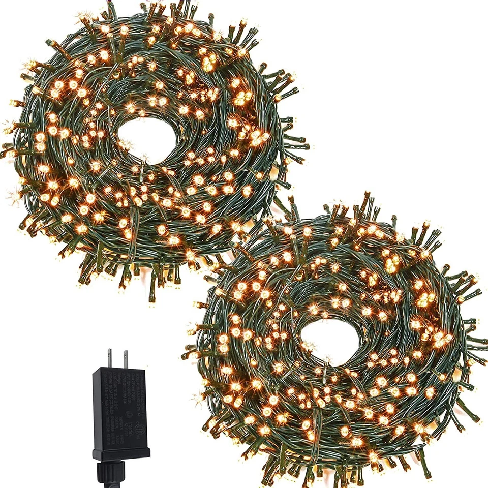 1500 LED  String Lights 525 FT Fairy Lights 8 Modes Outdoor Christmas Decoration - Image 1 of 4