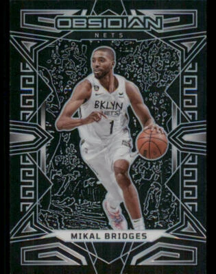 2022-23 Panini Obsidian #26 Mikal Bridges - Image 1 of 2