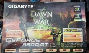 Scheda video Nvidia 8600GT 512 PCIE 512Mb GIGABYTE DAWN OF WAR BOXED KO VINTAGE - Bild 1 von 4