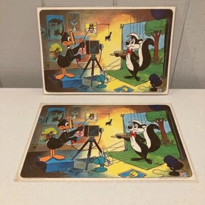 2 Vintage 1976 Pepsi-Warner Bros-Looney Tunes Daffy Duck & Pepele Pew Tischsets - Bild 1 von 10