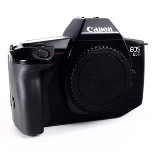 _ Canon EOS 650 SLR 35mm Film Camera Body Black [Working] - Picture 1 of 5