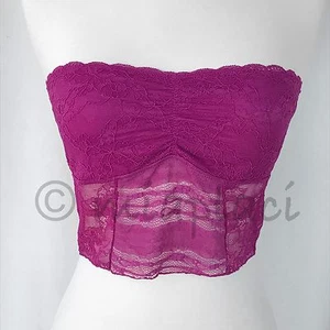 NWT Free People Lace Crop Bra Berry - Picture 1 of 13