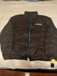 NFL Jacksonville jaguar team Apparel Puff Jacket Black Size 6XL - Big & Tall - Picture 1 of 6