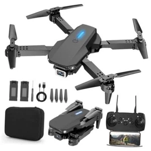 Drone with 1080 Camera for Kids Foldable Mini Drone for Kids Boys BLACK - Picture 1 of 8