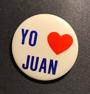 Yo Amore Juan Vintage Pinback Button 1 1/2". - Picture 1 of 2