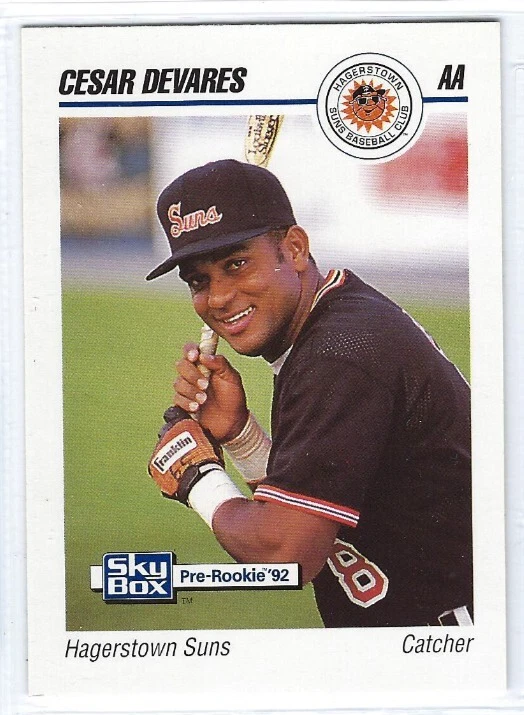 1992 Hagerstown Suns (Double A-Baltimore Orioles) Cesar Devares - Image 1 of 1