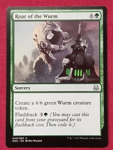 Magic The Gathering DUEL DECKS MIND VS MIGHT ROAR OF THE WURM green card MTG - Picture 1 of 2
