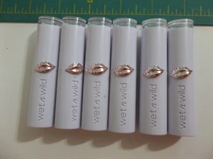 wet n wild Mega Last High-Shine Lipstick Buildable 3 Colors - lot of 6 tubes - Picture 1 of 3
