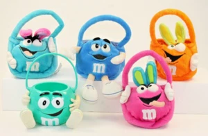 Lote de 5 Juguetes de Peluche M&M's Conejito de Pascua Cesta Vacaciones Galería de Plástico Pequeño - Imagen 1 de 15