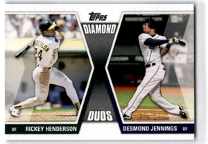 2011 Topps Diamond Duos Rickey Henderson / Desmond Jennings DD-HJ - Picture 1 of 2
