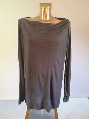 graues XXL-Shirt / Tunika von Myani, U-Boot Ausschnitt, Umstandsmode, Gr. 44  - Bild 1 von 3