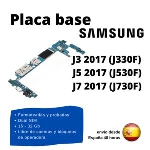 Placa base Samsung J3 J5 J7 2017 J330 J530 J730 Dual SIM probada funcionando - Imagen 1 de 4