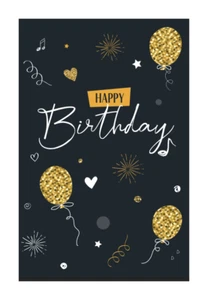 1 Premium Geburtstagskarte Happy Birthday 18x12cm mit Umschlag - Bild 1 von 3