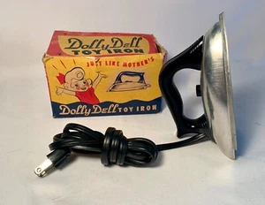 Vintage Dolly Dell (Made in Omaha, NE) Electric Toy Iron - Works - Picture 1 of 12