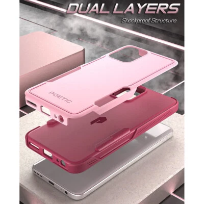 For Moto G Power 2023 Case Rugged Shockproof Dual Layer Hybrid Slim Cover Pink - Image 1 of 4