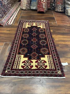 Genuine Hand Knotted Turkish Oushak Heriz Geometric Area Rug Carpet 3’2x6’3,1127 - Picture 1 of 12