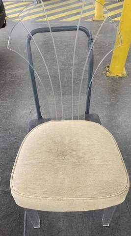 1970'S HILL MANUFACTURING LUCITE SHELLBACK SIDE CHAIR Cover