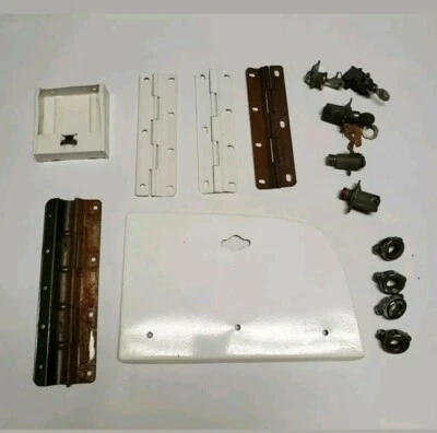 1950 1949 Plymouth interior tablero panel guantera puerta moldura cenicero bisagra LOTE Foto 1 de 4