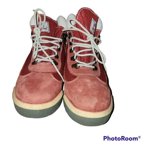 Timberland Field Hiking Boot Red/White Leather Mens 7.5  - Picture 1 of 8