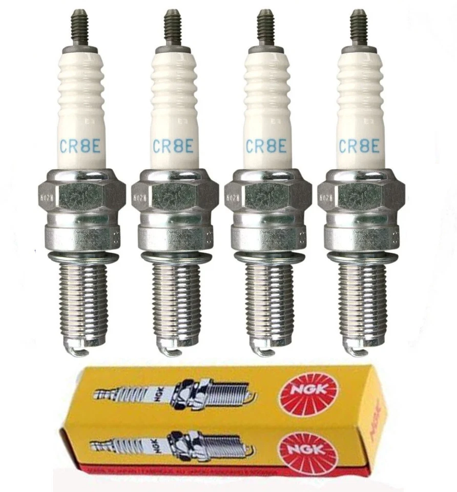 4x Bujías CR8E para Yamaha FZ1 FZ6 FZ8 FZR600R TTR250 FJR1300A WR250X/F/R Foto 1 de 1