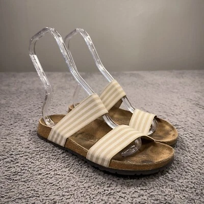 Sandalias Birkenstock Birkis Caracao Mujer 38 Tostadas Rayas Elastizadas Vacaciones Costeras Foto 1 de 4