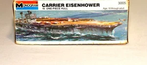 Monogram USS Eisenhower CVN-69 Nuclear Powered Carrier Model Kit - #3005 – 1977 - Picture 1 of 8